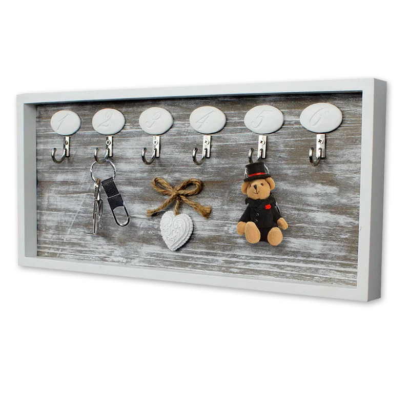 
Chic Wall Mounted Hanging Holder Key Rack Hooks 