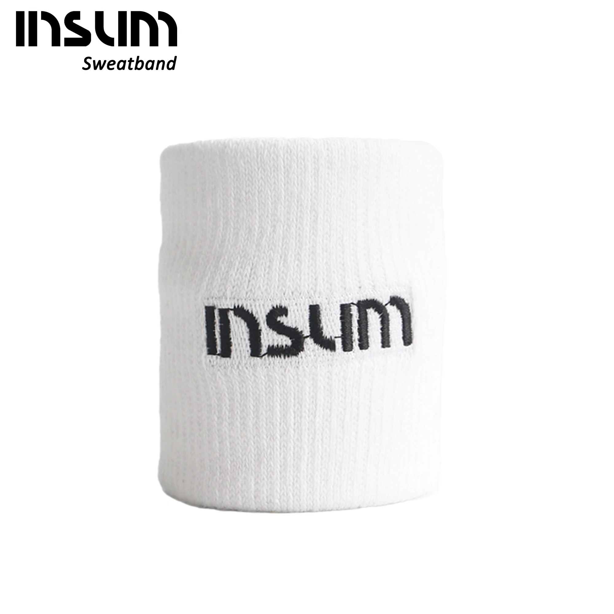 
Insum Combed Cotton Comfortable Sweatband For All Sports White Color 