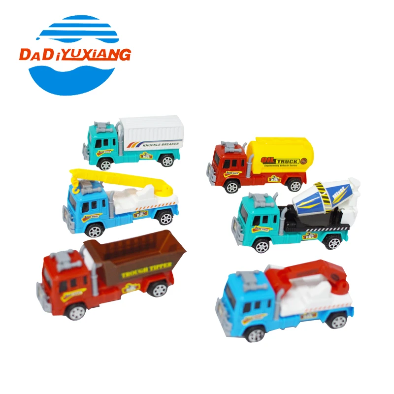 6 шт. инерционную engineering пластиковая игрушка грузовик для детей