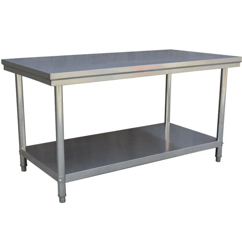 High Quality  Manufacturers Stainless Steel Work Table With Wheel