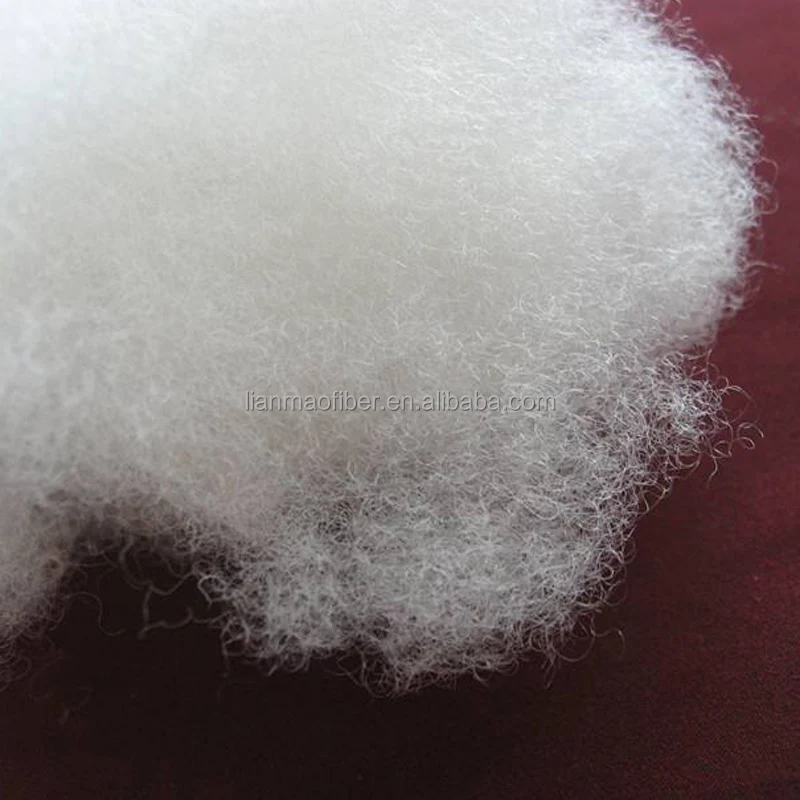 7D*64MM Super White Polyester Fiber For Filling Pillow Or Toys