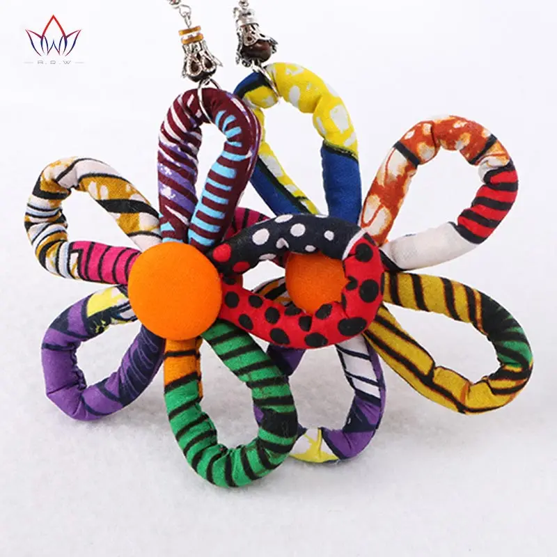 Висячие серьги, красивые серьги в форме цветка для женщин, модные эффектные хлопковые серьги в богемном стиле WYB100