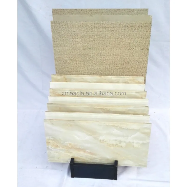 Tile and stone wood floor tile display stands for wood