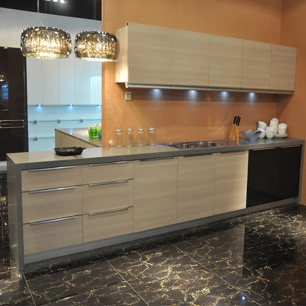 Affordable apartment kitchen cabinet design Foshan factory