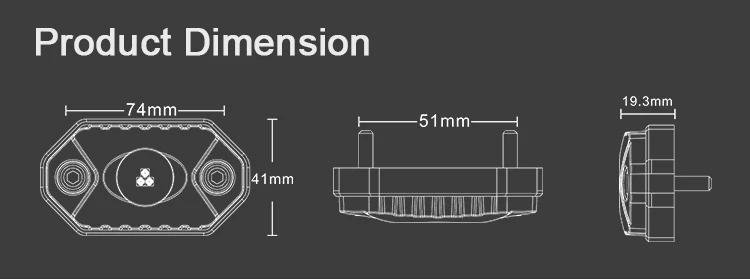 IP68 Waterproof Multi Functional LED Rock Light, offroad Camping light