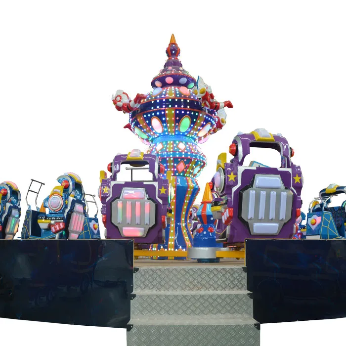 Extreme Ride Rotating Happy Car Luna Park Swing Crazy Dance