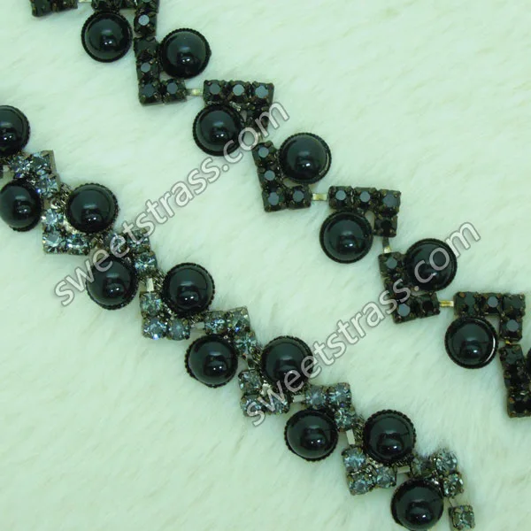 newest design preciosa Various sizes 6mm rhinestone cup chain