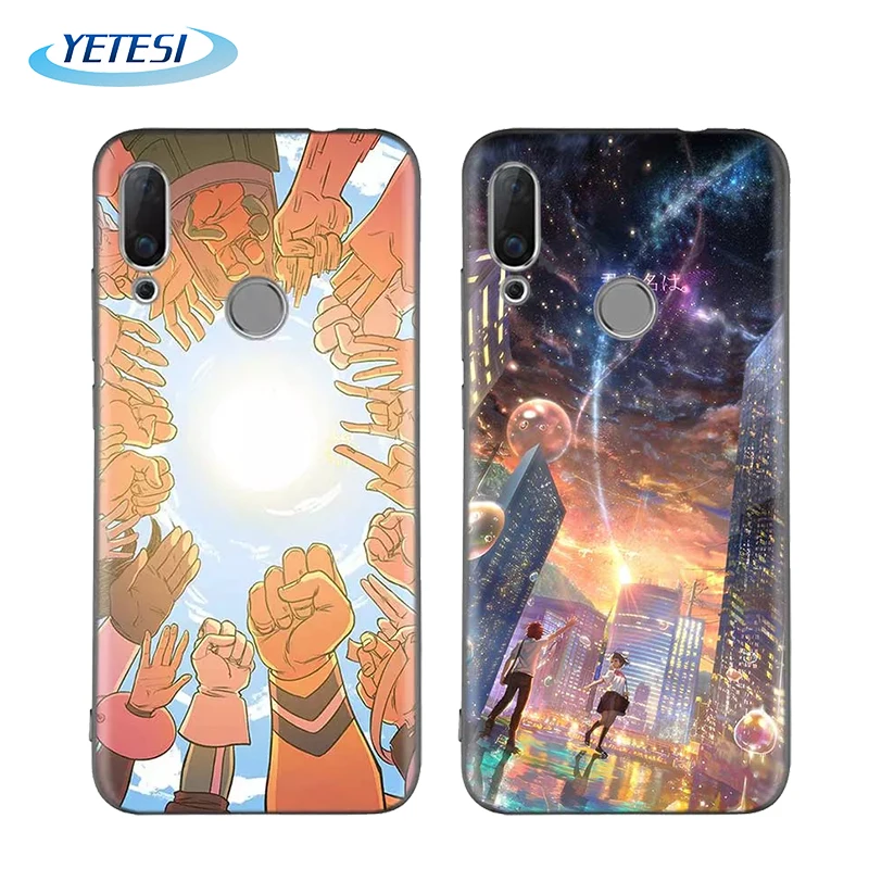 Wholesale Anti-shock TPU Phone Case for HUAWEI P20 Pro Anime Print Case for iPhone 7 8 11 XS Xr 12 13  Back Cover