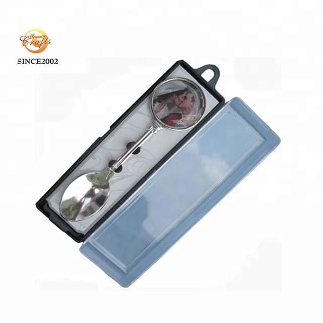 cheaper gold epoxy resin stick blank space souvenir spoon