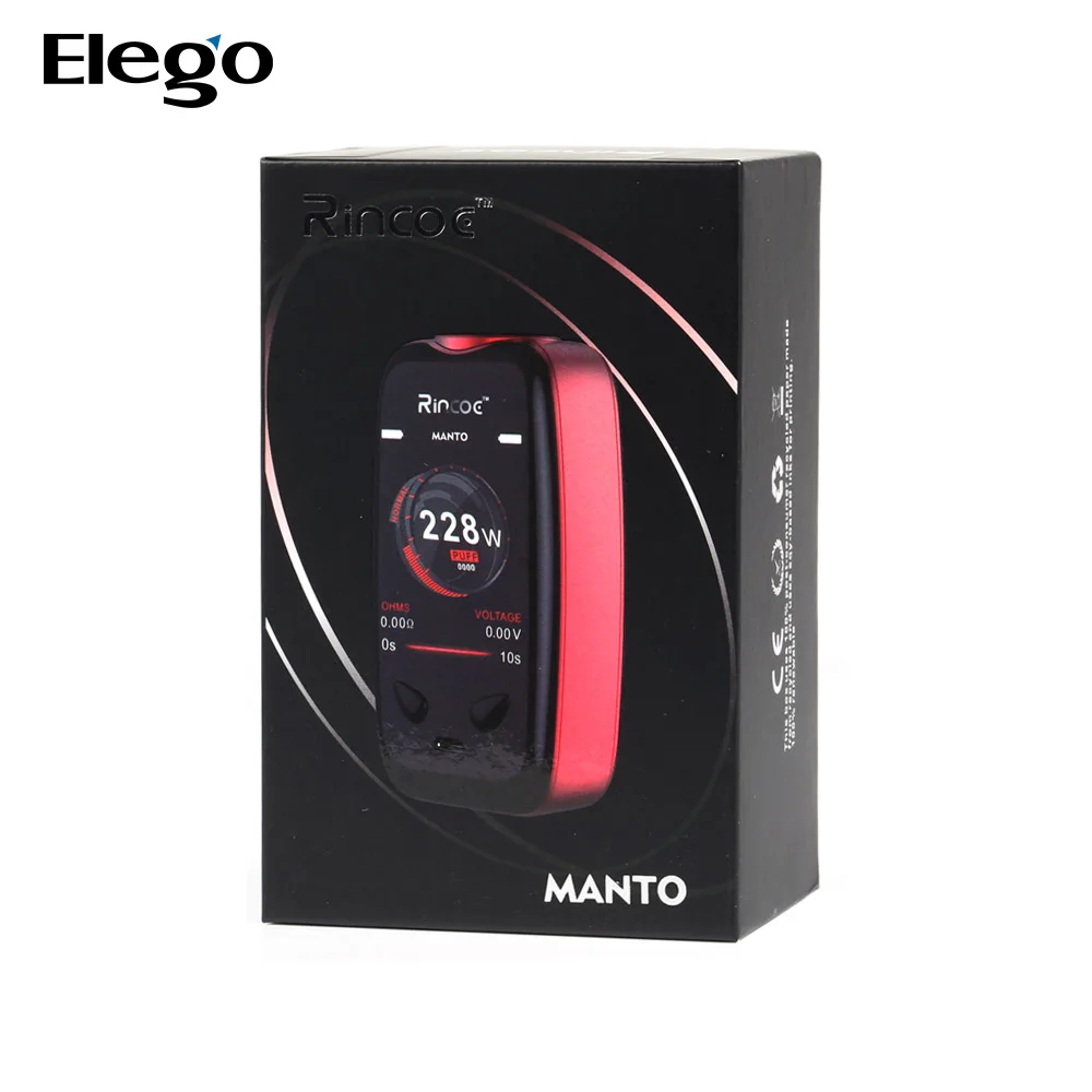 
Rincoe Manto 228W TC Mod with Better Wholesales Price from Elego 