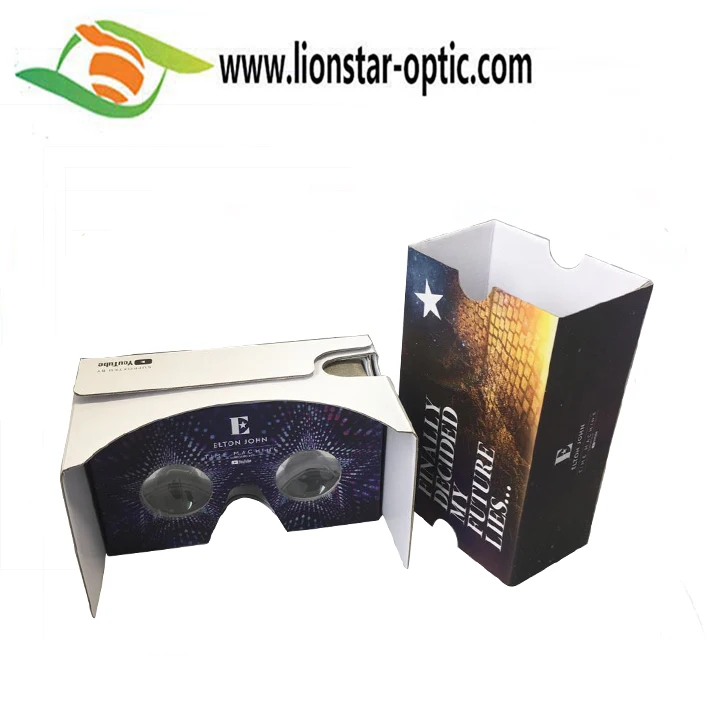 Factory price for Mobile vr headset 3d vr paper glasses virtual reality kit googles cardboard v2