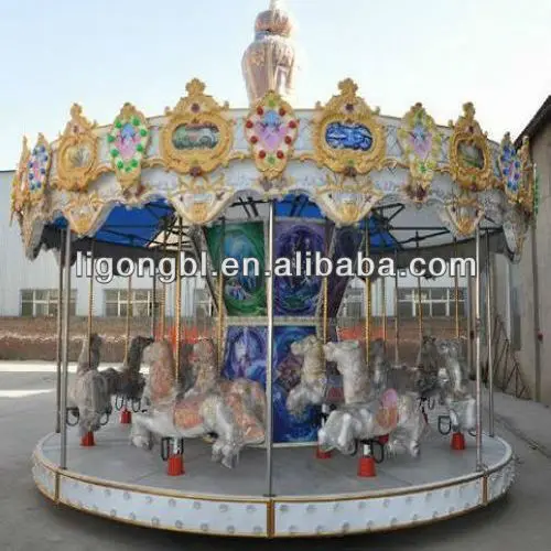 
Video Available!!! Derun Rides fiberglass amusement park carousel horses for sale 