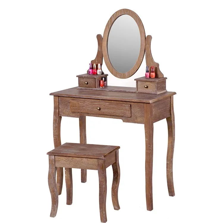 
Bedroom wood furniture dressing table dresser with mirror 