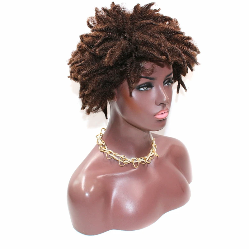 Natural Short Wigs for Women kinky curl Afro wave lace front wig Brazilian Human Hair pixie hairstyles