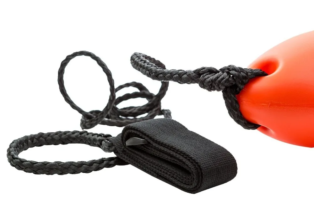 Professional Lifeguard saving Buoy Rescue Can