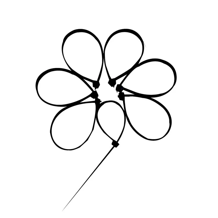 Factory -8" Inch(3.6*200mm) UV/Ultraviolet CE  ROHS self-locking Nylon Cable Tie/ Zip Wire Tie 40 lbs