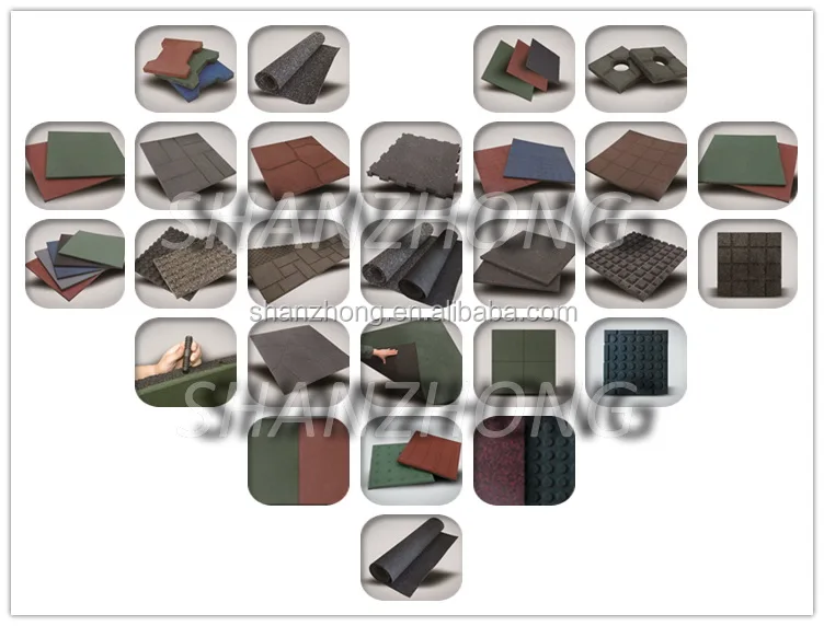 Reliable Manufacturer Wholesale Recycled Rubber Roof Tiles Rubber Flooring Pad Rubber Tiles