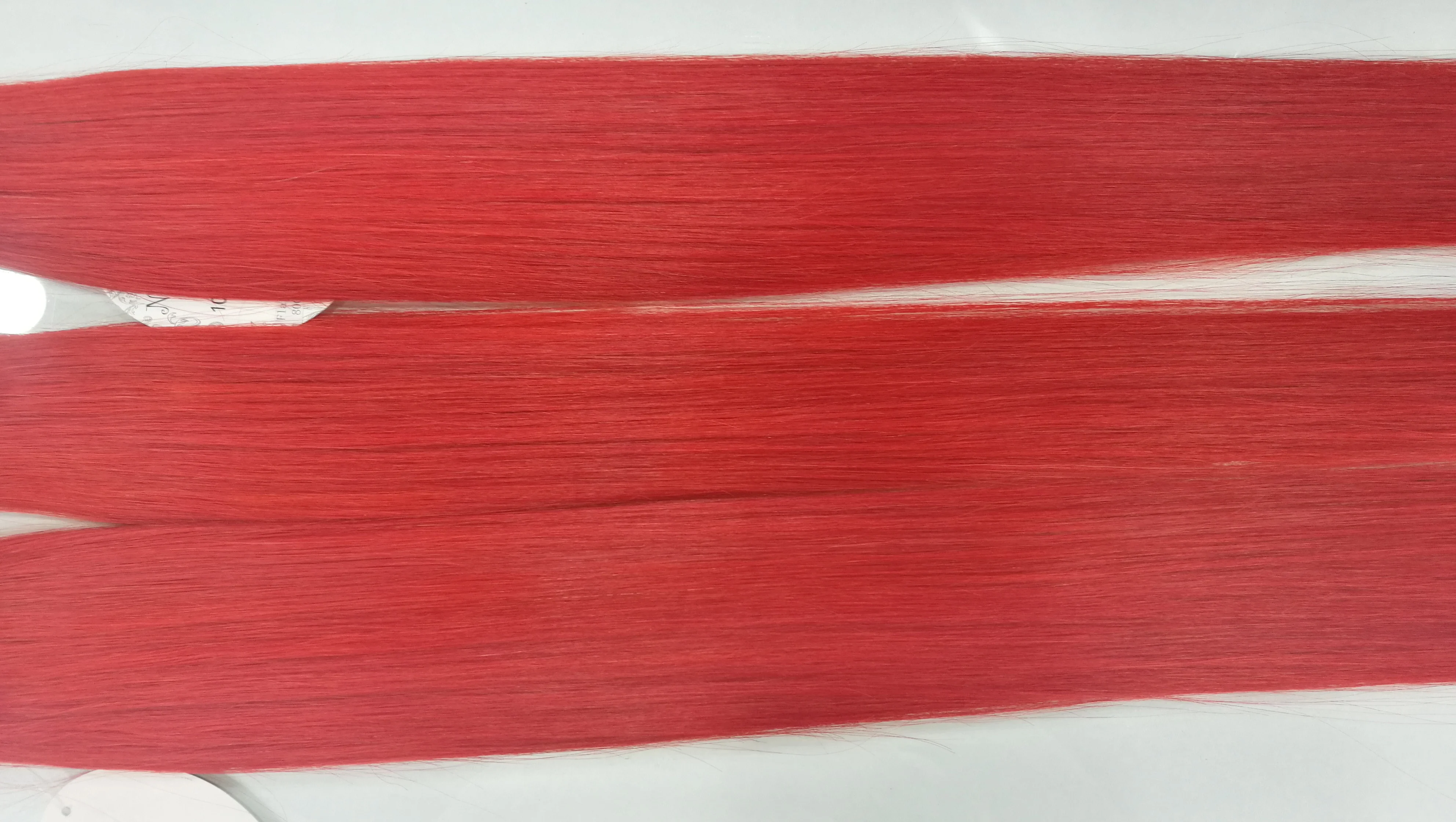 Super long  flat tip 100% human hair 32inch 100gr red high quality Pre-bonded hair extension