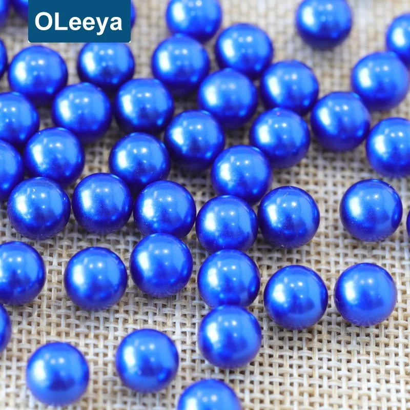Wholesale Price Over 45 Colors 3mm White ABS Loose Beads Plastic Round Pearl without Holes for Jewelry Making