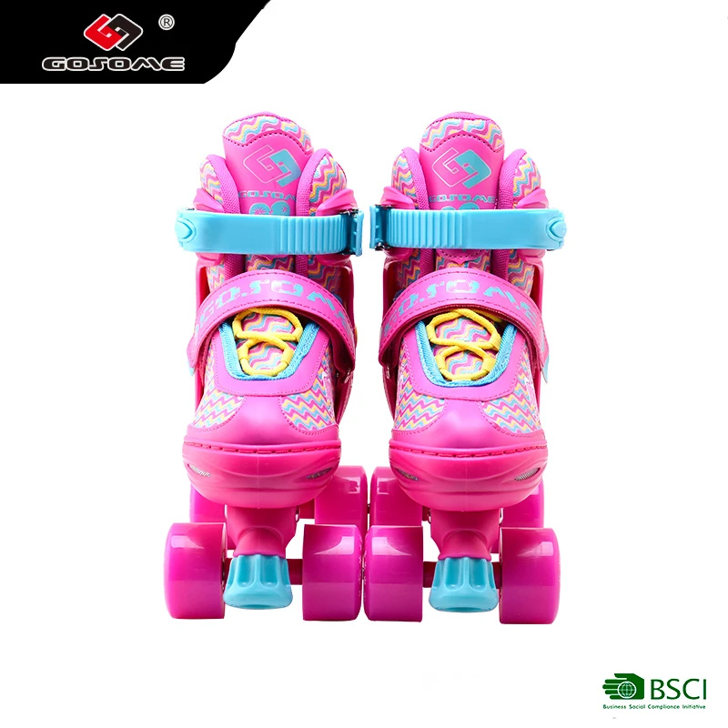 GOSOME Professional Flashing Inline Skates and Skateshoes and Rollerskates for Kids Roller Skates Black Only PP Plastic GX-1613A