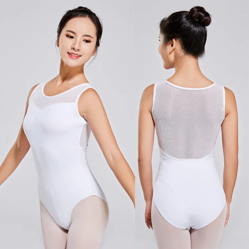 Wholesale Professinal Nylon Spandex Quick Dry Sexy Mesh Ballet Dance Leotard Women
