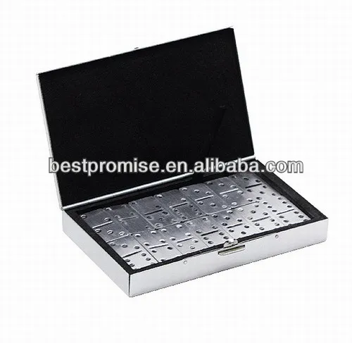 Portable Travel Mini Domino Metal Domino Aluminum Domino