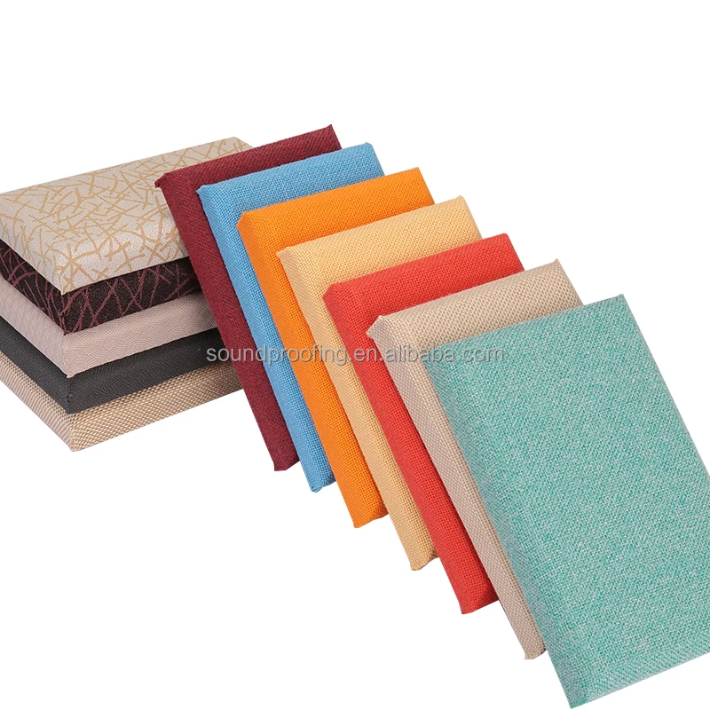 Decorative Fabric Covered Panel, Soundproof Panel for TV Background Bedroom Wall