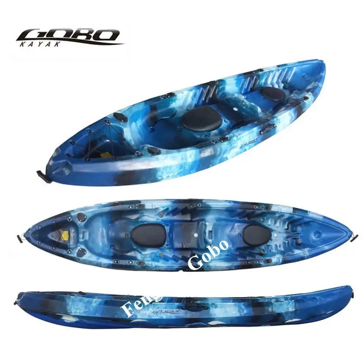 Plastic sit on top kayak for family