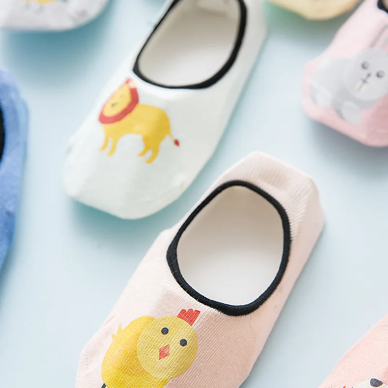 
Wholesale 3-pack Non-slip Invisible Slip-on Toddler Baby Kids Barefoot Slipper Socks 