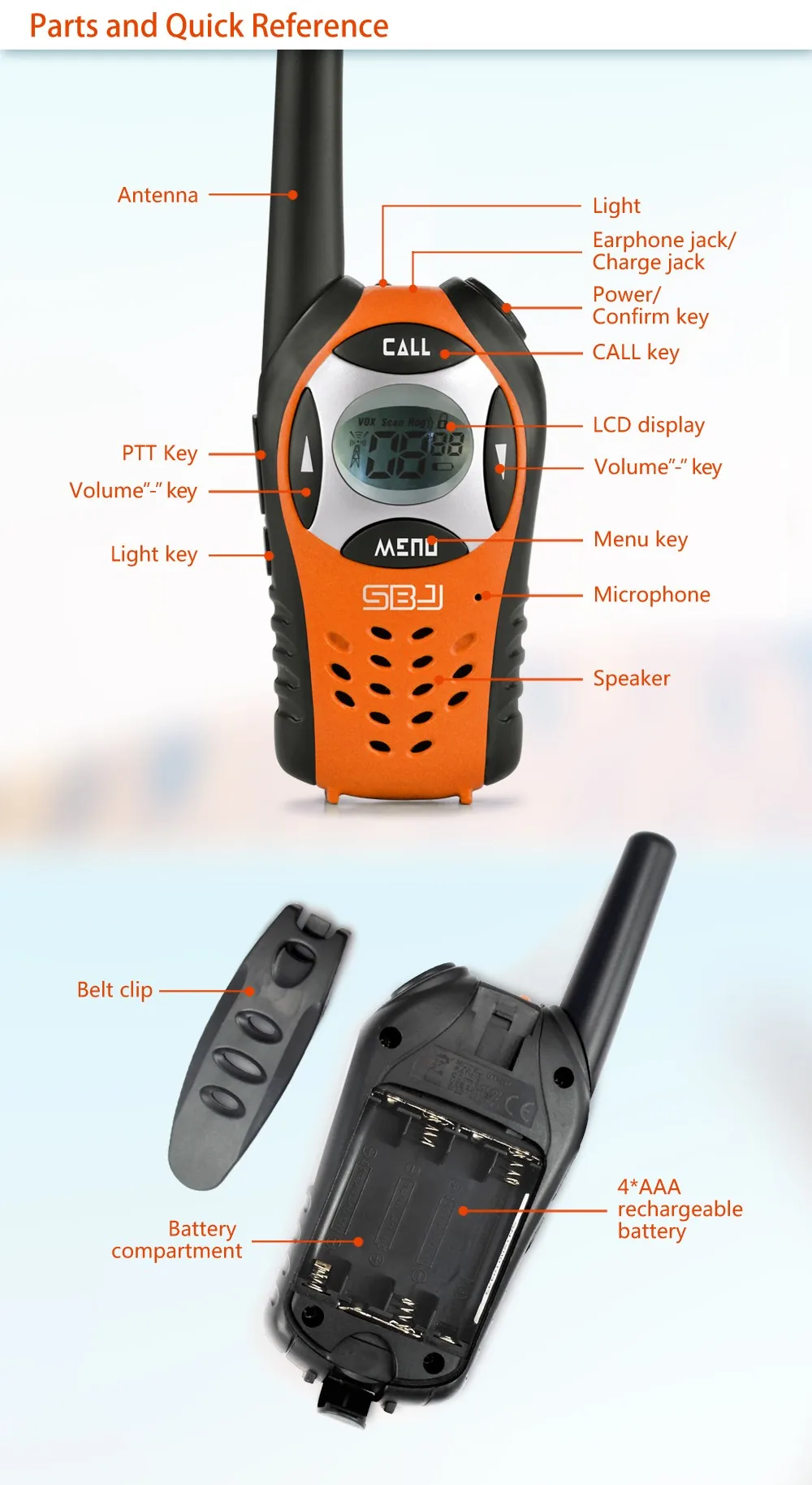 Двухсторонняя рация дальнего действия VOX портативная электронная для наружного супермаркета отеля лучший подарок детей Голосовая активация