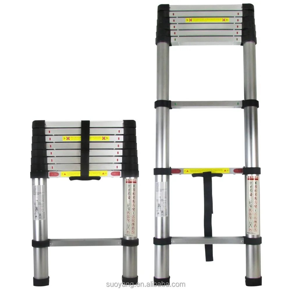 new design EN131-6 aluminium telescopic ladder/werner ladder/ladder parts
