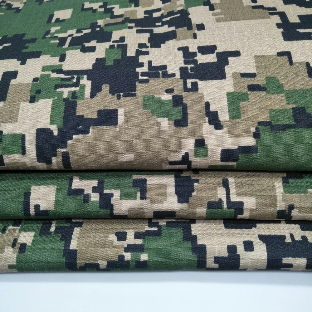 
Oil proof anti-IR camouflage rip-stop canvas fabric with water repellent 