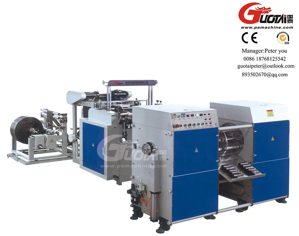 Automatic Double Line Without Core Plastic Garbage Rolls Machine Price coreless garbage roll bag making machine