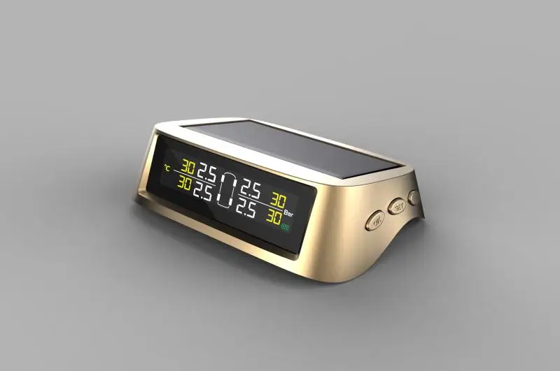 Wireless Digital Low Cost External Valve Auto 433Mhz Solar Power Tire Car Monitoring System Pressure Sensor Tpms