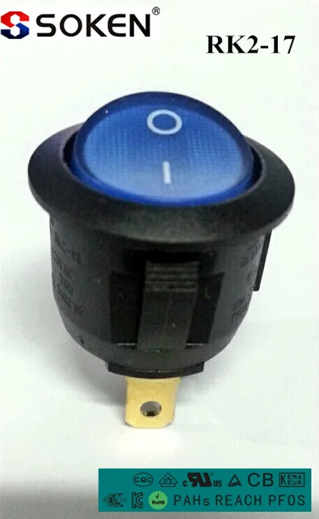 RK2-17 монтажное отверстие панели Rocker Switch/spst мини 24 В на выключатель