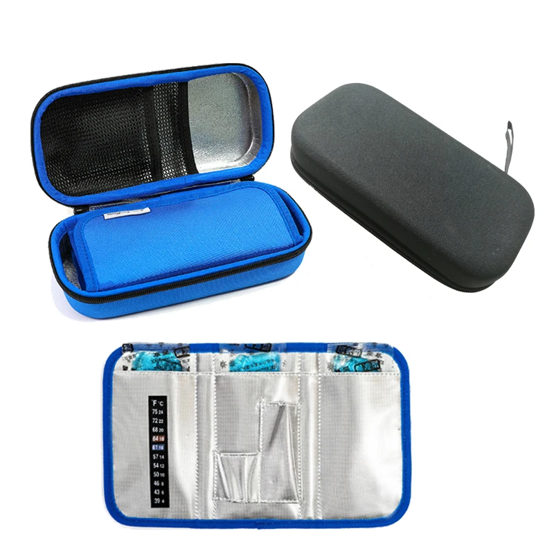 Factory wholesale 3 Ice Pack Diabetic Medical Travel Insulin Pen Carrying case cooler case bag for insulin