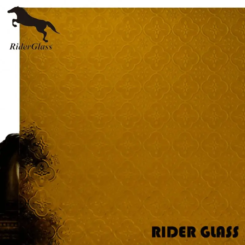 3.5/4/5/5.5mm CE & ISO9001 Accredited Clear Flora Figured Glass