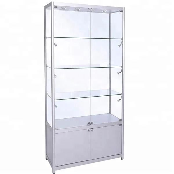 Modern Alloy Glass Display Showcase