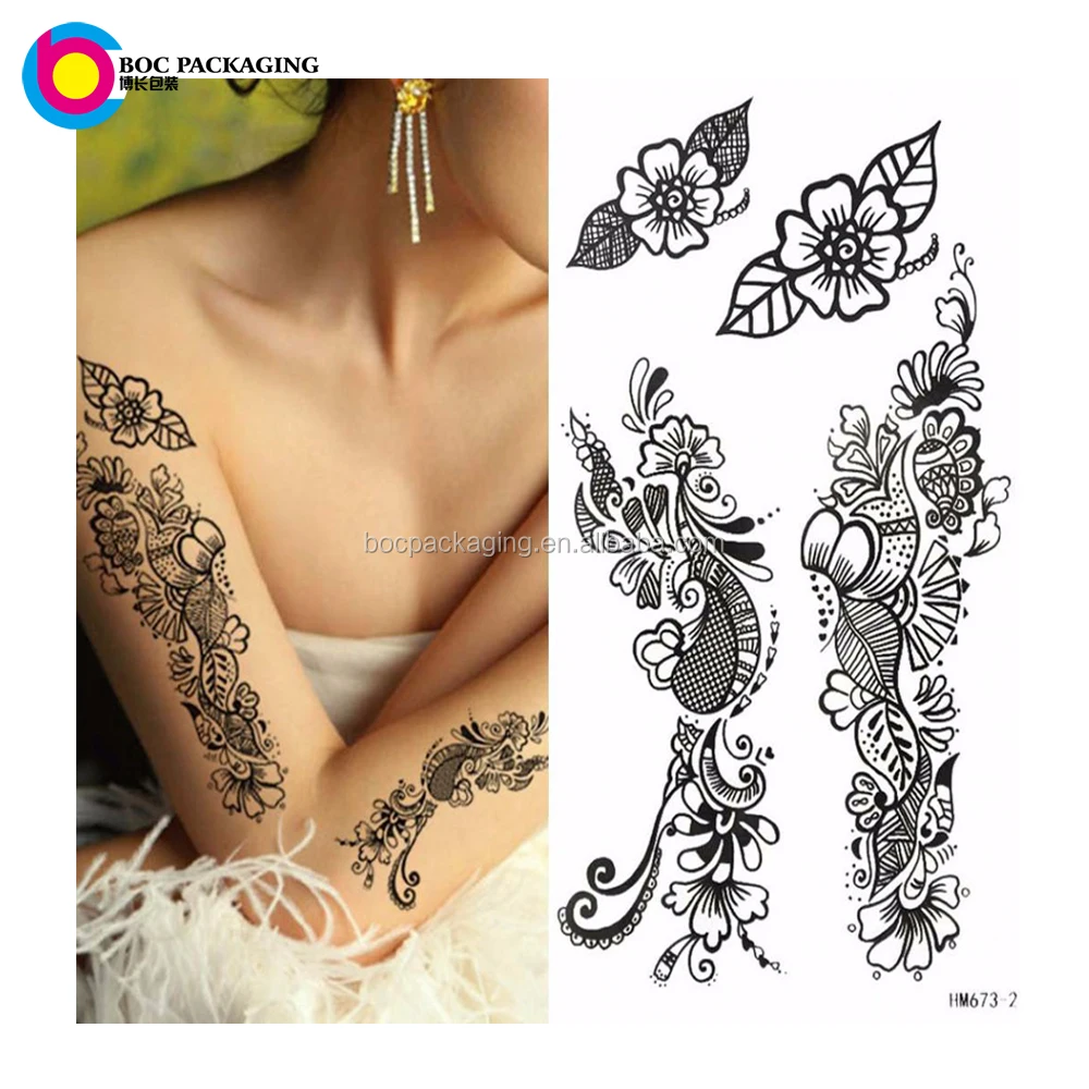custom made bride henna mehndi temporary tattoo sticker