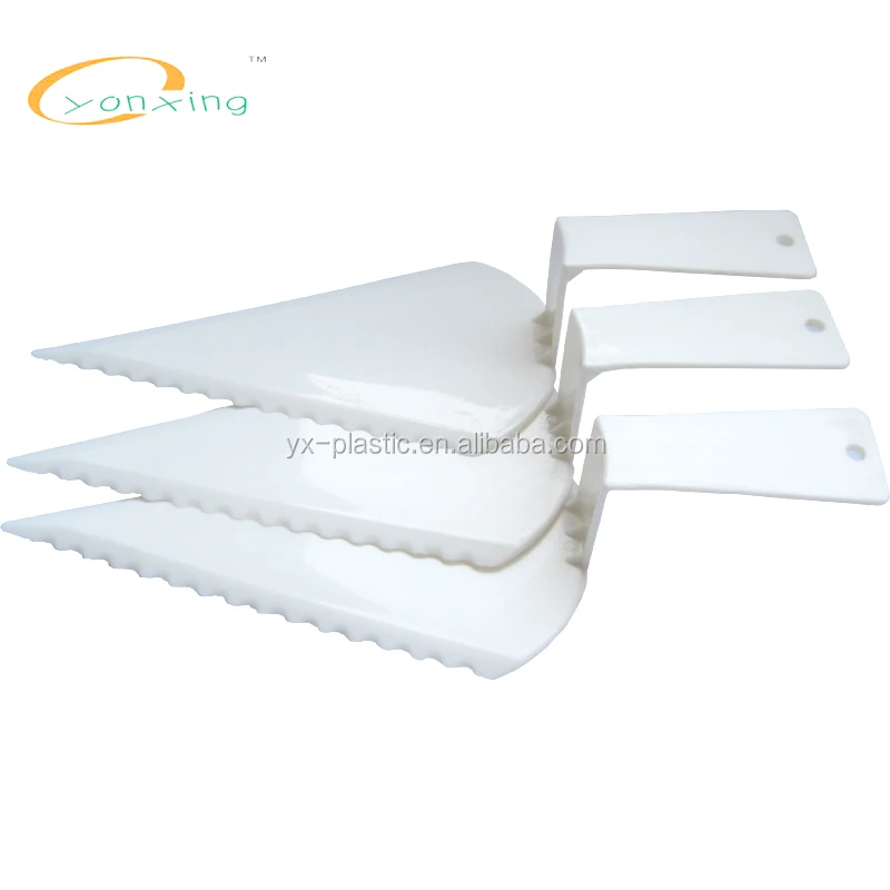custom made Plastic Cake Shovel as pizza Cutter or pie spatula or cake server
