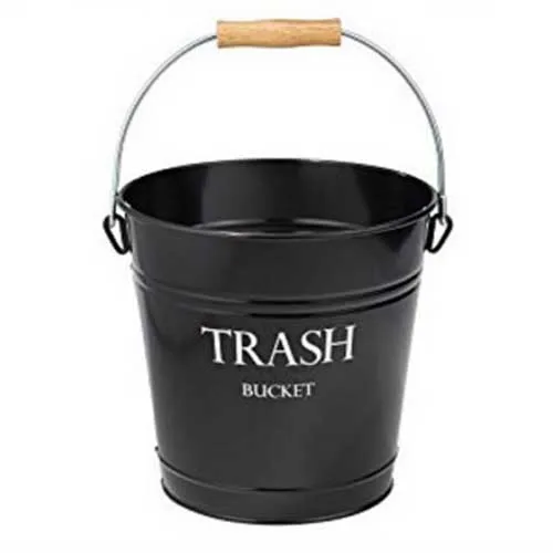 Metal Trash Tin Bucket, Tin Pail, Desktop Waste Bin Tins