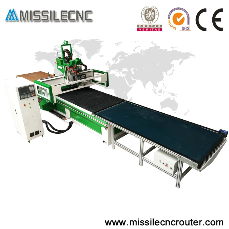 Китай Автоматическая загрузка древесины деревянные шкафы двери изготовление atc cnc дерево машина