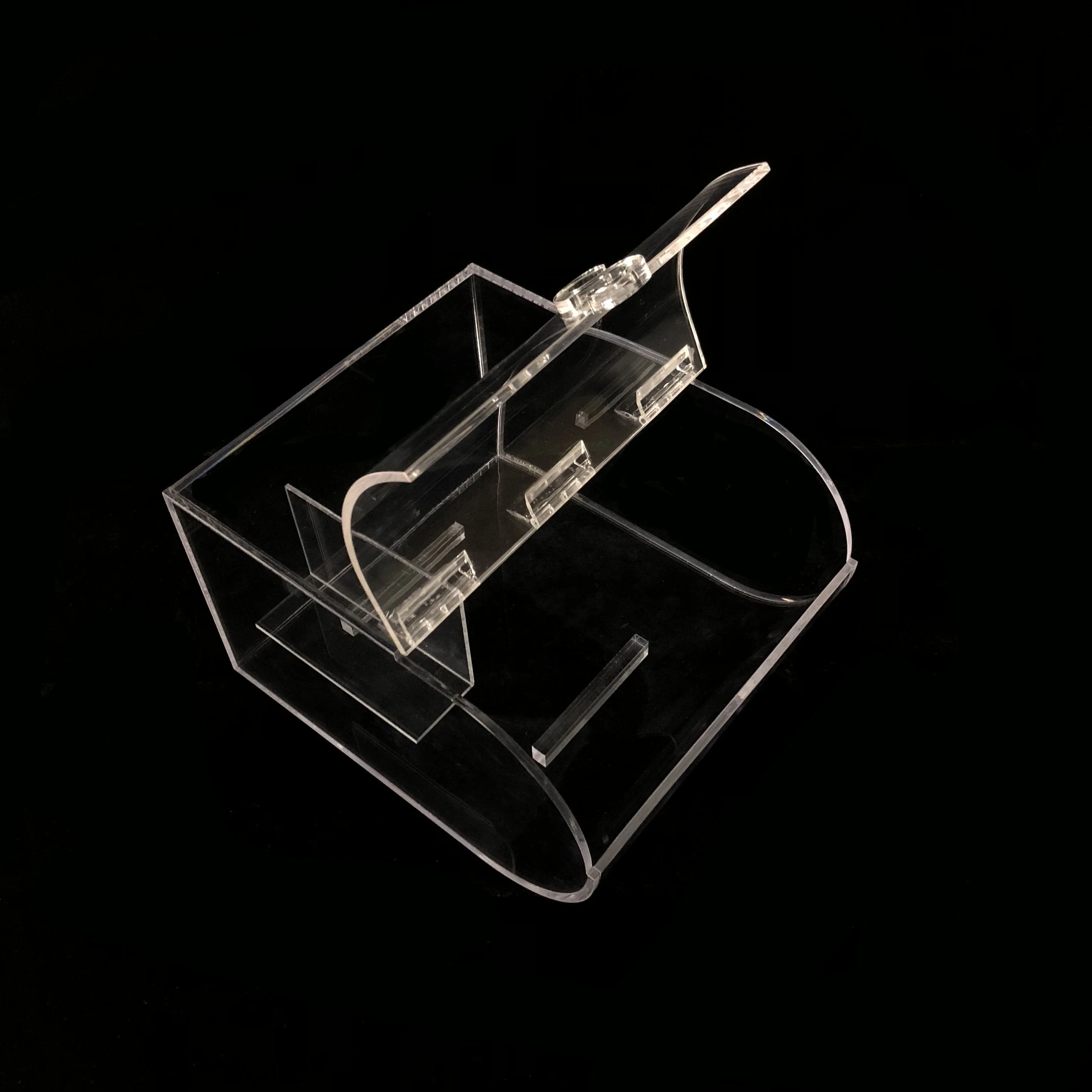 Round Clear PMMA Plastic Cereal Grains Candy Dispenser Display Bins Boxes Container Acrylic Candy Bin with Scoop