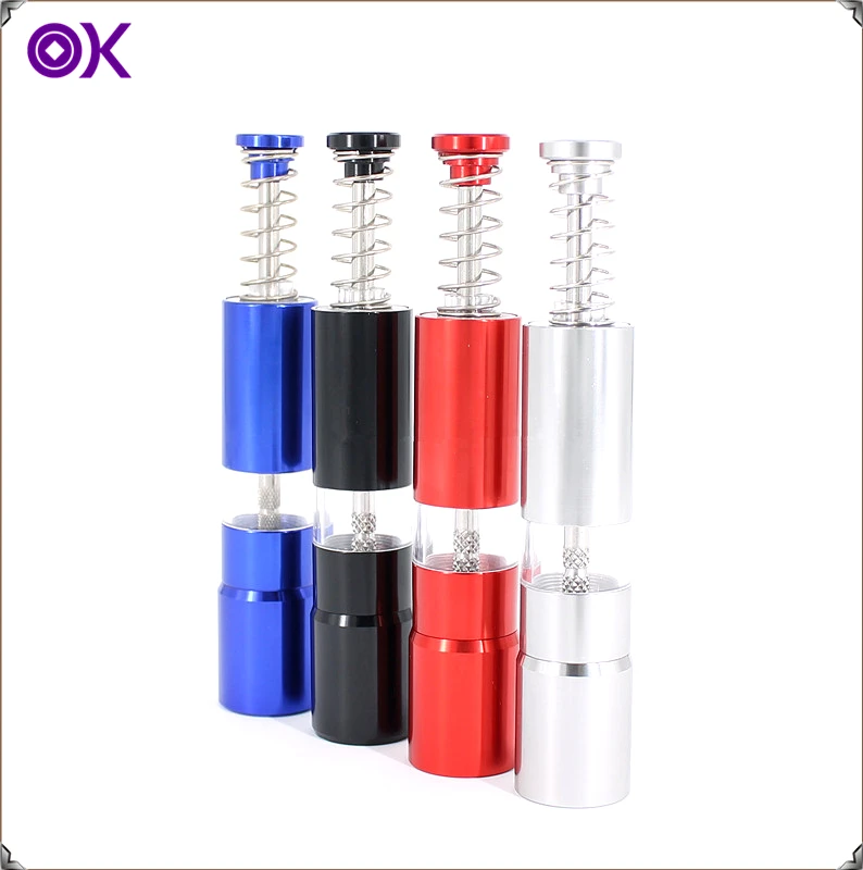 colorful aluminium manual salt pepper grinder