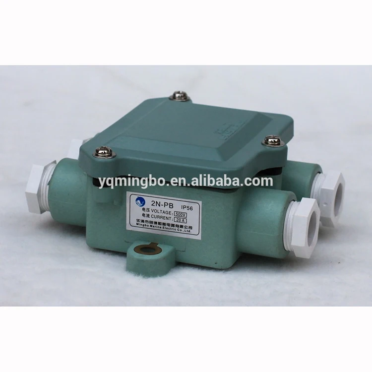 2N-PB 500v 20A electrical water tight marine junction boxes
