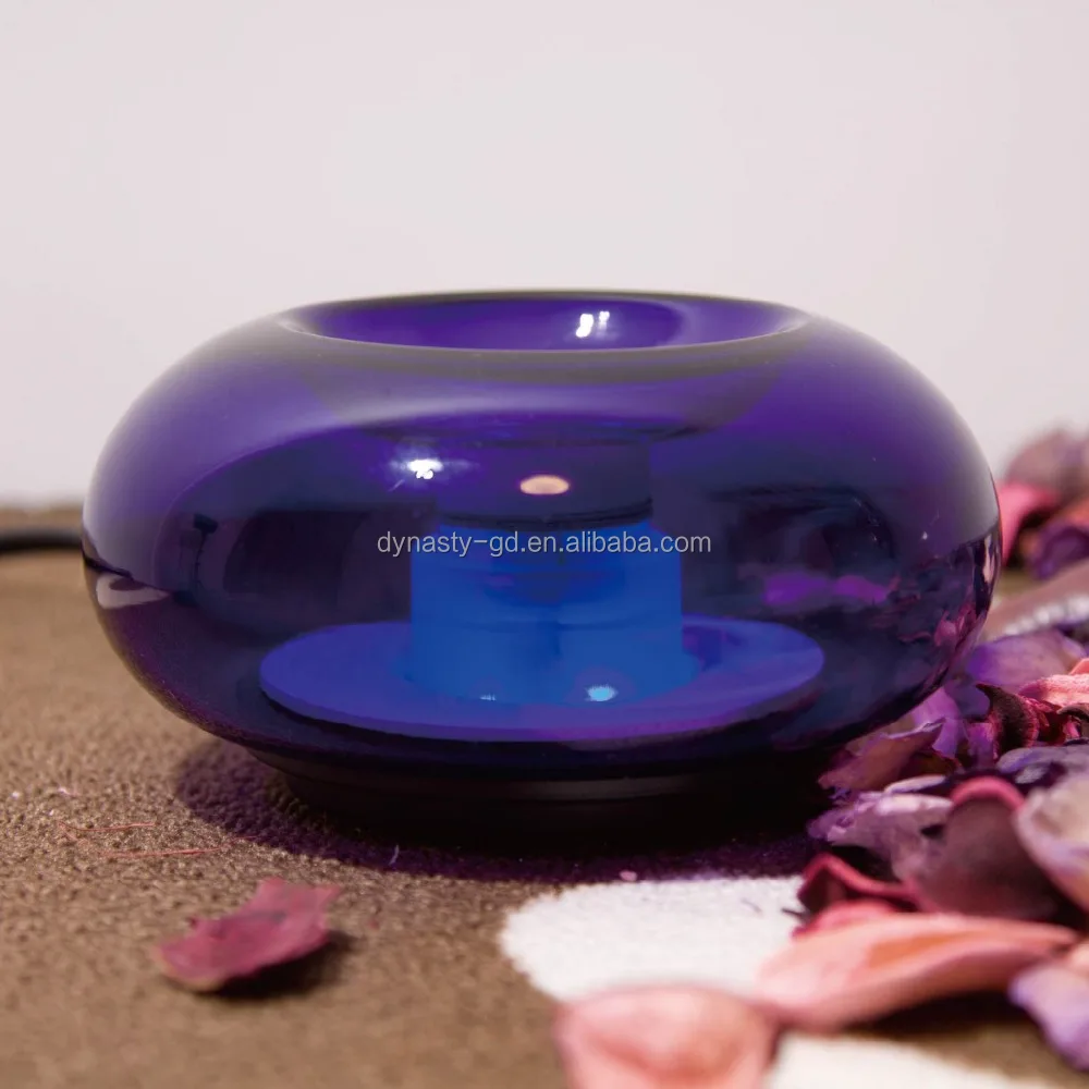 GLASS OIL BURNER WITH THREE LEDS/AROMA OIL DIFFUSER/ESSENTIAL OIL DIFFUSER