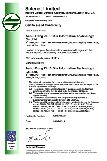 Piezo electric IEPE vibration accelerometer sensor