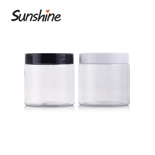 Container Wholesale Empty Fancy Skincare Jar Cream Cosmetic Plastic Skin Care Cream Plastic PP Clear Recyclable SUNSHINE Plastic