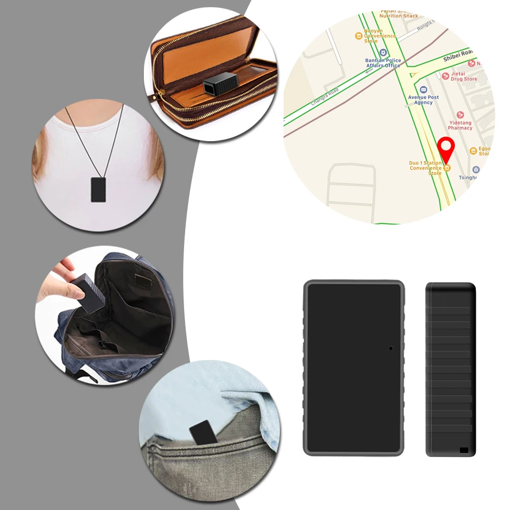 
Mini Handheld Personal GPS tracker child locator tracking device kids children necklace sms gprs locating system 