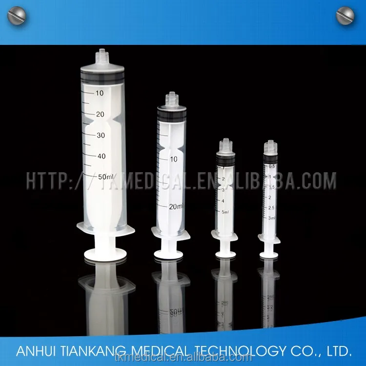 2016 Медицинские одноразовые шприц 3cc 5cc, Медицинская Поставка одноразовых шприцев